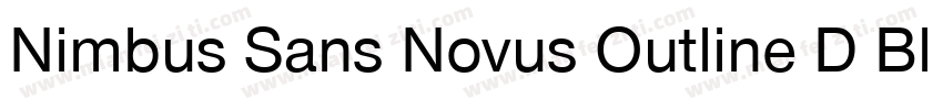 Nimbus Sans Novus Outline D Bla Reg字体转换